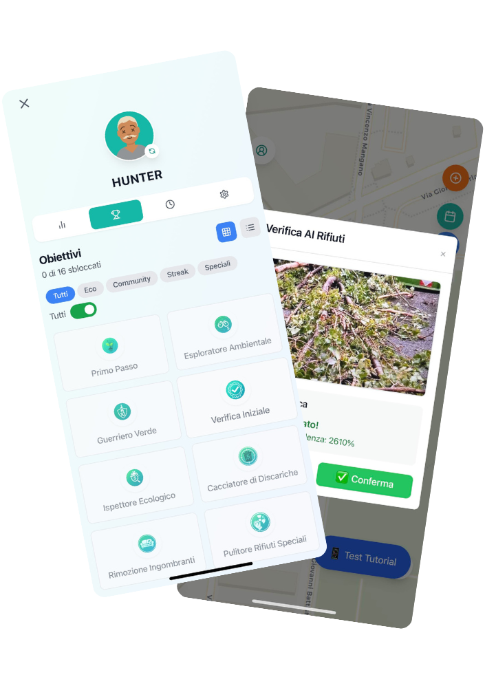 Trash Hunter App Mockup